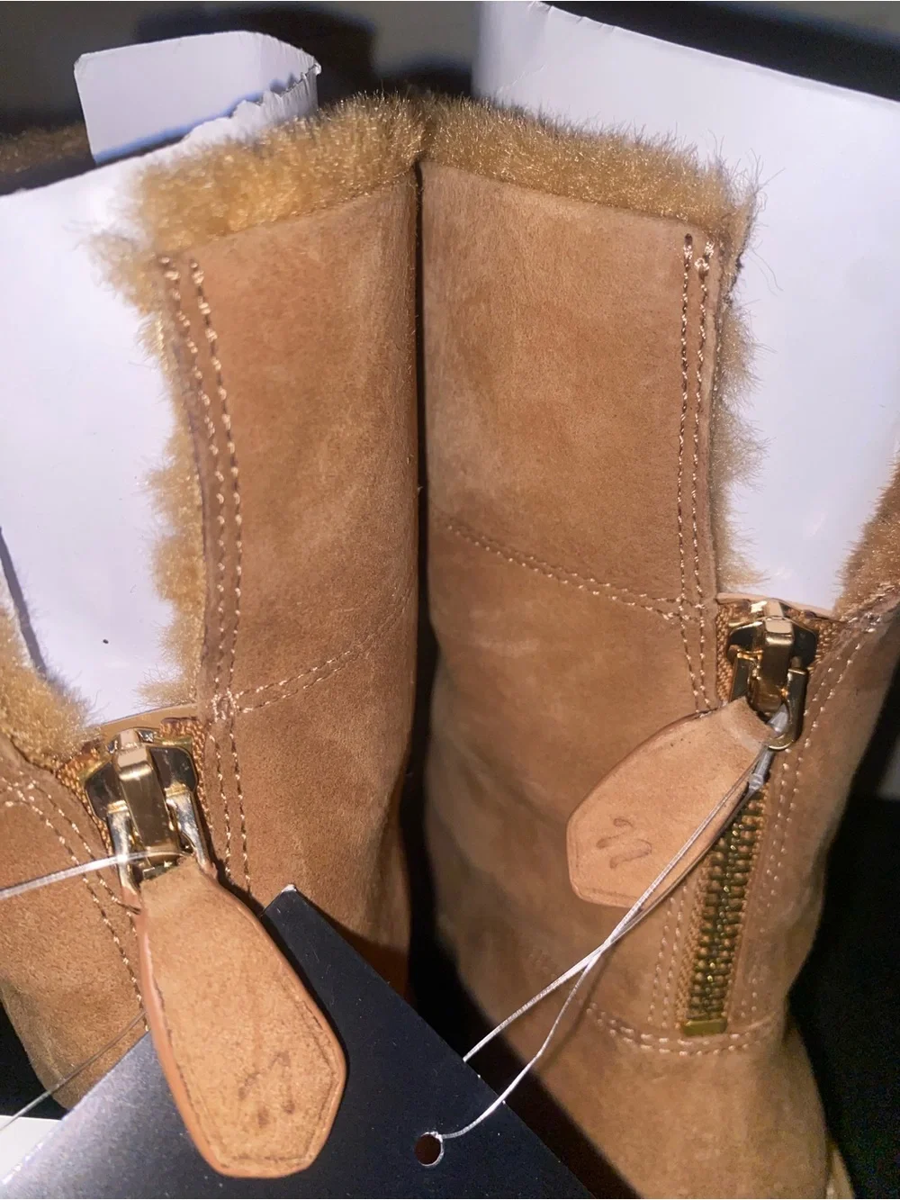Naturalizer GORGEOUS real suede water repellant fur boots 👢